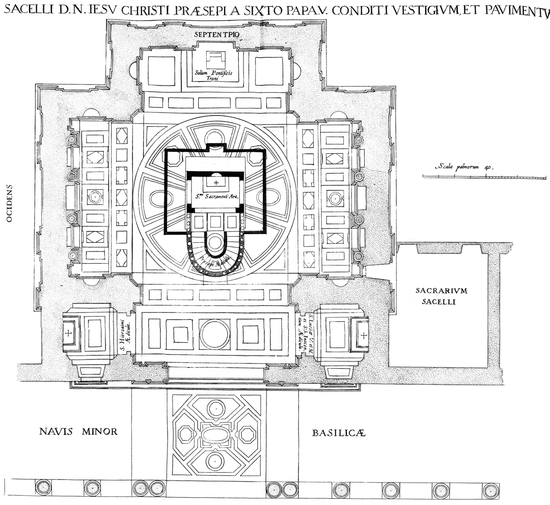 Floor Plan of the Sistine Chapel Pitts Digital Image
